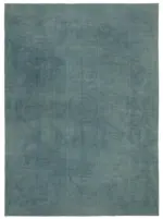 Needlepoint Mavi Pamuk Üzerine Yün El Dokuma Halı-325x439