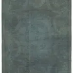 Needlepoint Gri Pamuk Üzerine Yün El Dokuma Halı-274x379