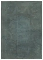 Needlepoint Gri Pamuk Üzerine Yün El Dokuma Halı-274x379