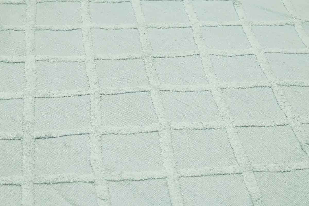 Nepal Mavi Pamuk Üzerine Yün El Dokuma Halı-274x366 - Görsel 5