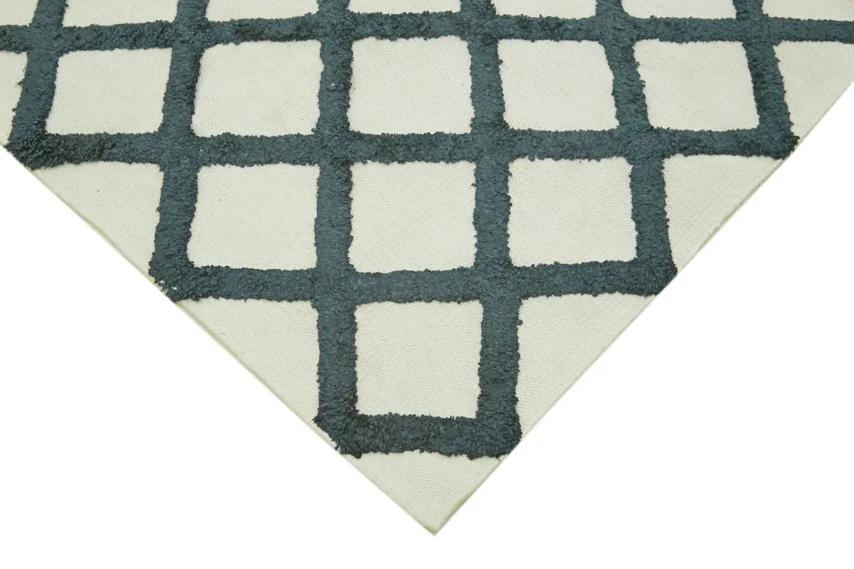 Nepal Bej Pamuk Üzerine Yün El Dokuma Halı-274x366 - Görsel 4