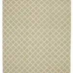 Nepal Bej Pamuk Üzerine Yün El Dokuma Halı-274x366