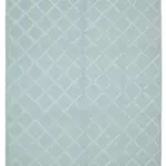 Nepal Mavi Pamuk Üzerine Yün El Dokuma Halı-262x305