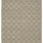 Nepal Kahverengi Pamuk Üzerine Yün El Dokuma Halı-244x305