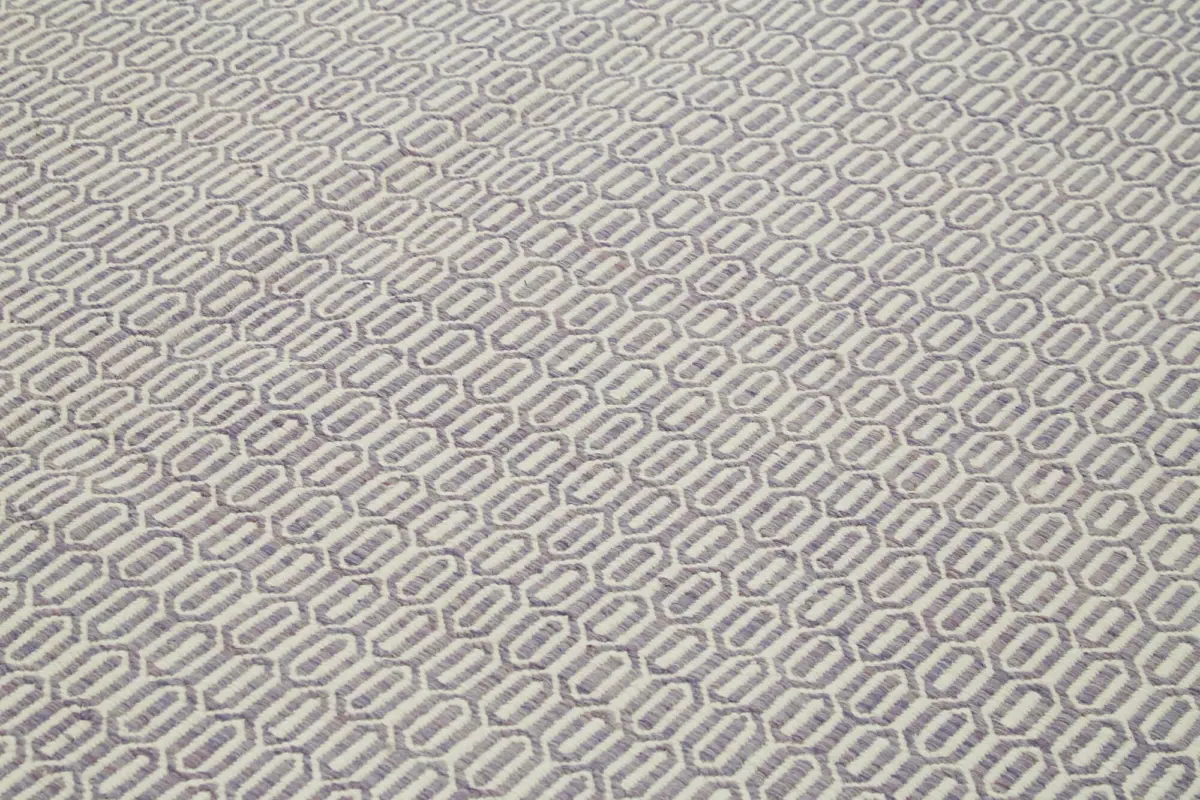 Nepal Mor Pamuk Üzerine Yün El Dokuma Halı-246x305 - Görsel 5