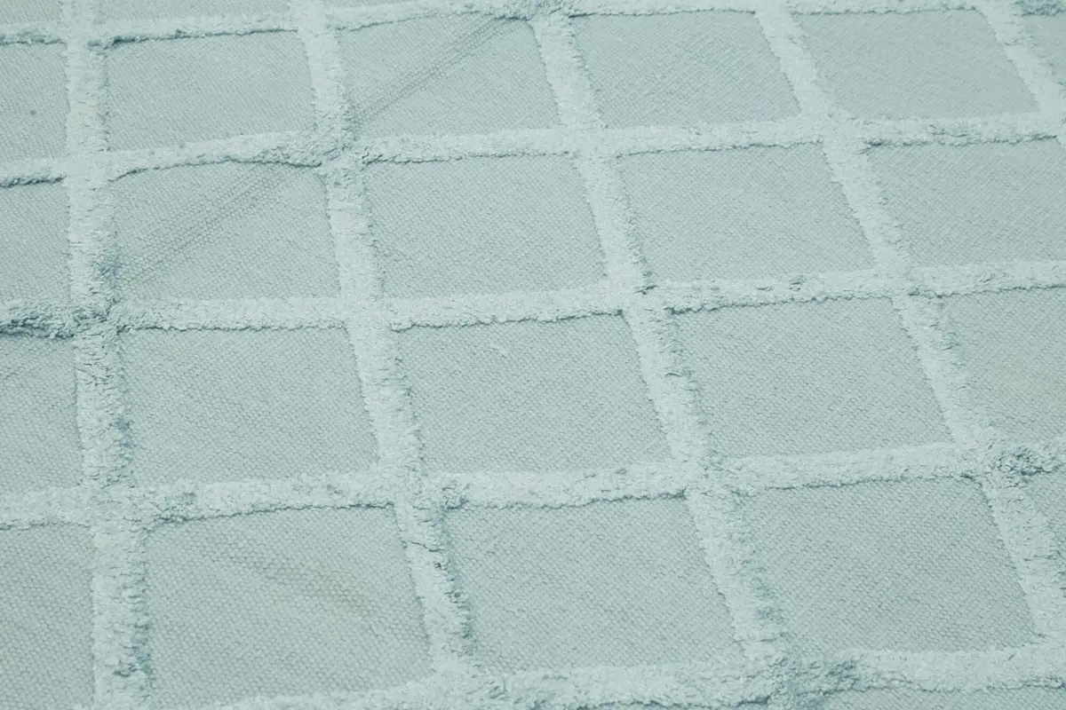 Nepal Mavi Pamuk Üzerine Yün El Dokuma Halı-246x305 - Görsel 5