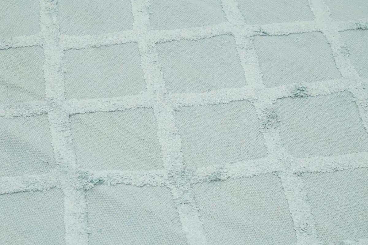 Nepal Mavi Pamuk Üzerine Yün El Dokuma Halı-246x305 - Görsel 5