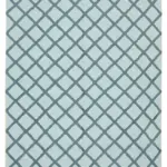 Nepal Mavi Pamuk Üzerine Yün El Dokuma Halı-246x305