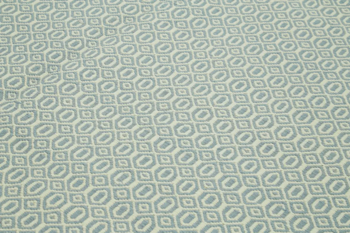 Nepal Mavi Pamuk Üzerine Yün El Dokuma Halı-246x305 - Görsel 5