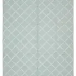 Nepal Mavi Pamuk Üzerine Yün El Dokuma Halı-246x305