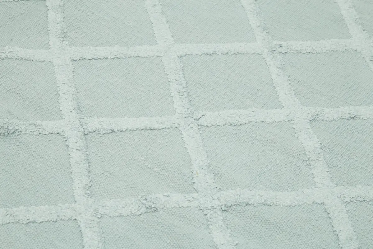 Nepal Mavi Pamuk Üzerine Yün El Dokuma Halı-246x305 - Görsel 5