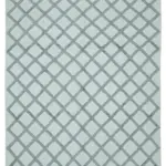 Nepal Mavi Pamuk Üzerine Yün El Dokuma Halı-246x305