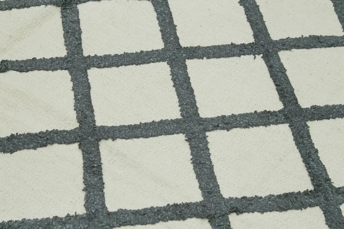 Nepal Bej Pamuk Üzerine Yün El Dokuma Halı-246x305 - Görsel 5