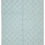 Nepal Mavi Pamuk Üzerine Yün El Dokuma Halı-246x305