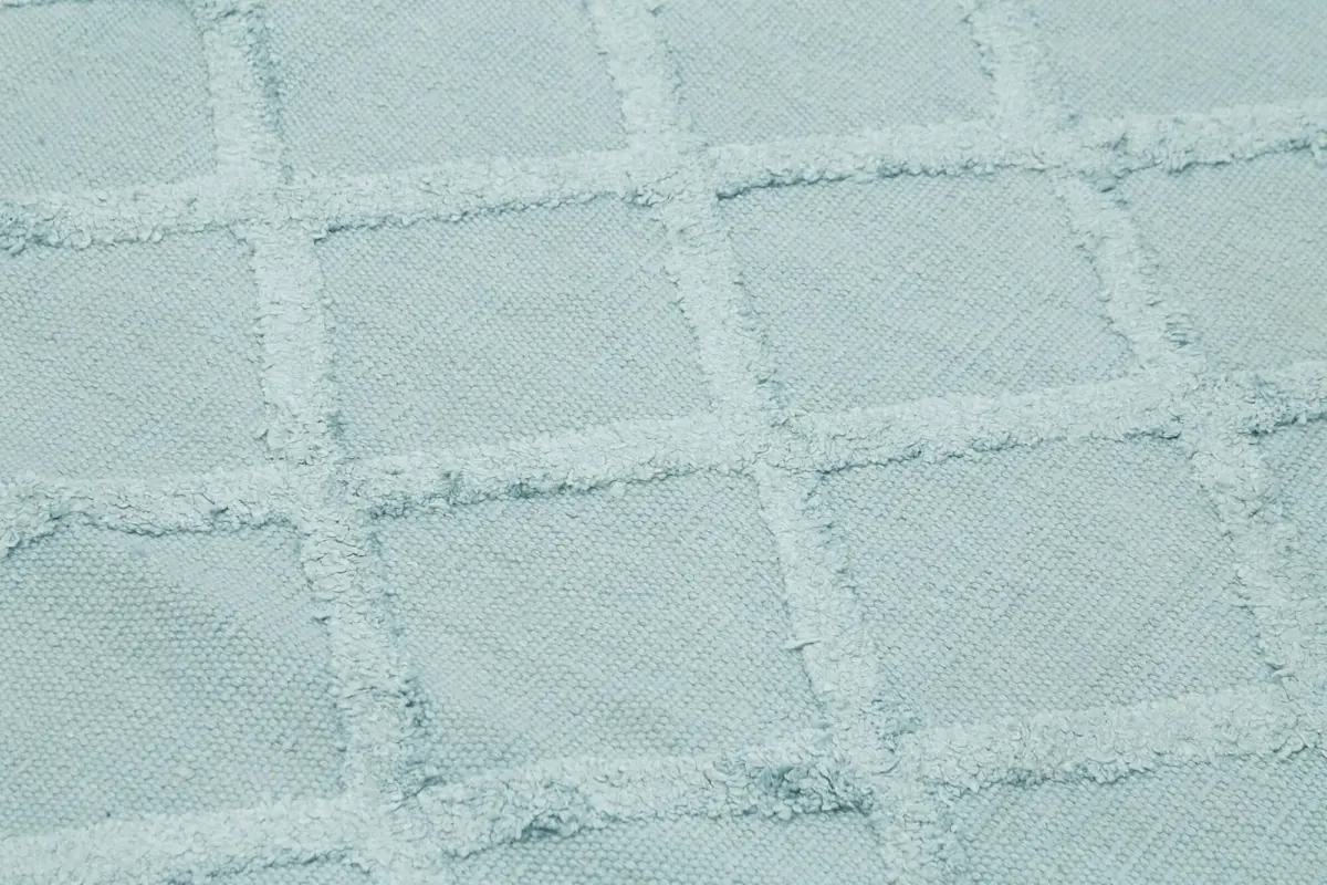 Nepal Mavi Pamuk Üzerine Yün El Dokuma Halı-246x305 - Görsel 5