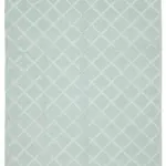 Nepal Mavi Pamuk Üzerine Yün El Dokuma Halı-246x305