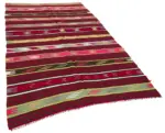 Kıl Çizgili Multi Keçi Kılı İpliğinden El Dokuma Kilim-162x290 - Görsel 2