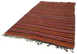 Kıl Çizgili Multi Keçi Kılı İpliğinden El Dokuma Kilim-186x317 - Görsel 3