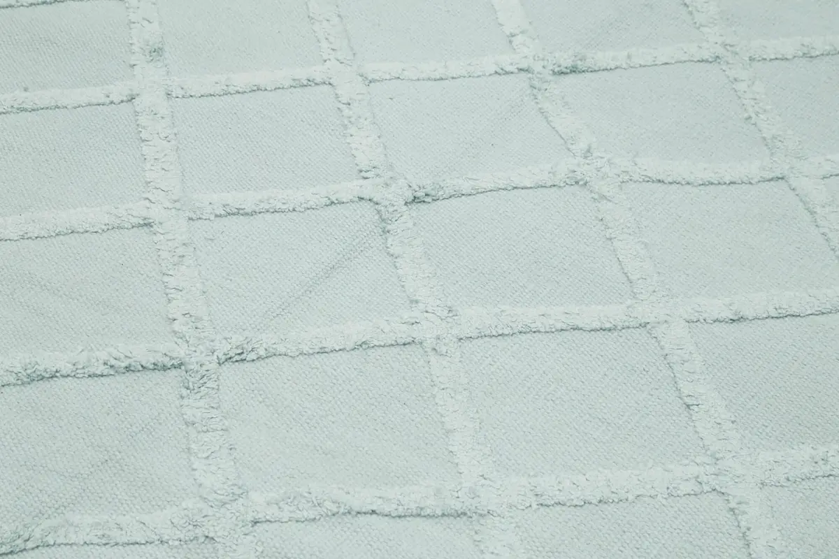 Nepal Mavi Pamuk Üzerine Yün El Dokuma Halı-244x305 - Görsel 5