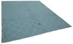 Nepal Mavi Pamuk Üzerine Yün El Dokuma Halı-244x305 - Görsel 2
