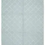 Nepal Mavi Pamuk Üzerine Yün El Dokuma Halı-244x305