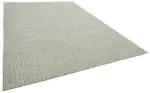 Nepal Gri Pamuk Üzerine Yün El Dokuma Halı-274x366 - Görsel 2