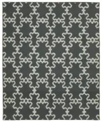 Nepal Gri Pamuk Üzerine Yün El Dokuma Halı-244x277