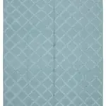 Nepal Mavi Pamuk Üzerine Yün El Dokuma Halı-244x305