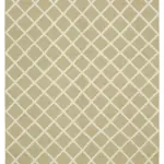 Nepal Bej Pamuk Üzerine Yün El Dokuma Halı-244x305