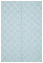 Nepal Mavi Pamuk Üzerine Yün El Dokuma Halı-183x274