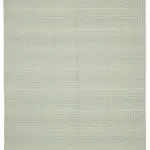 Nepal Mavi Pamuk Üzerine Yün El Dokuma Halı-244x305