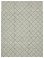 Nepal Gri Pamuk Üzerine Yün El Dokuma Halı-274x365