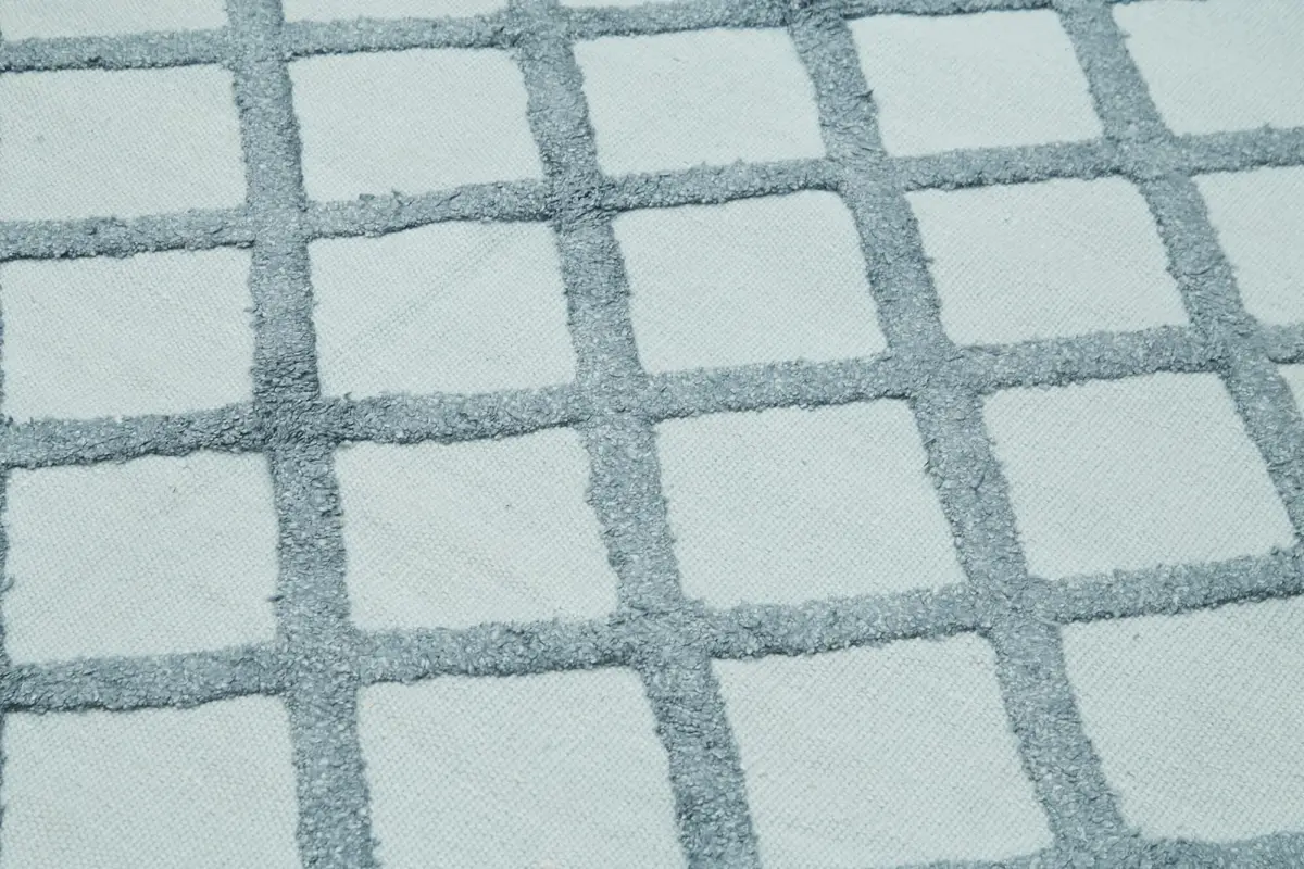 Nepal Mavi Pamuk Üzerine Yün El Dokuma Halı-246x305 - Görsel 5