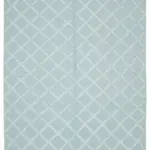 Nepal Mavi Pamuk Üzerine Yün El Dokuma Halı-244x305