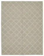 Nepal Kahverengi Pamuk Üzerine Yün El Dokuma Halı-216x277