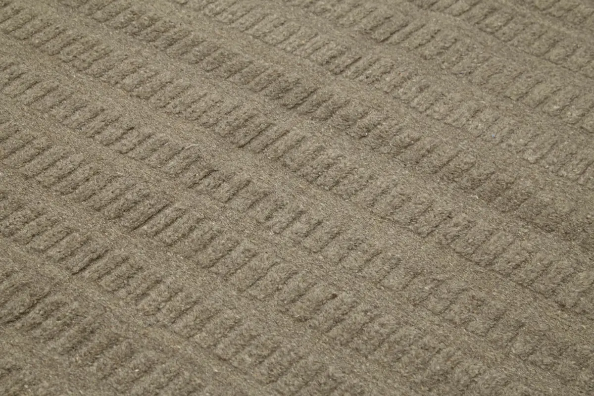 Nepal Kahverengi Pamuk Üzerine Yün El Dokuma Halı-216x277 - Görsel 5