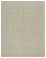 Nepal Kahverengi Pamuk Üzerine Yün El Dokuma Halı-244x305