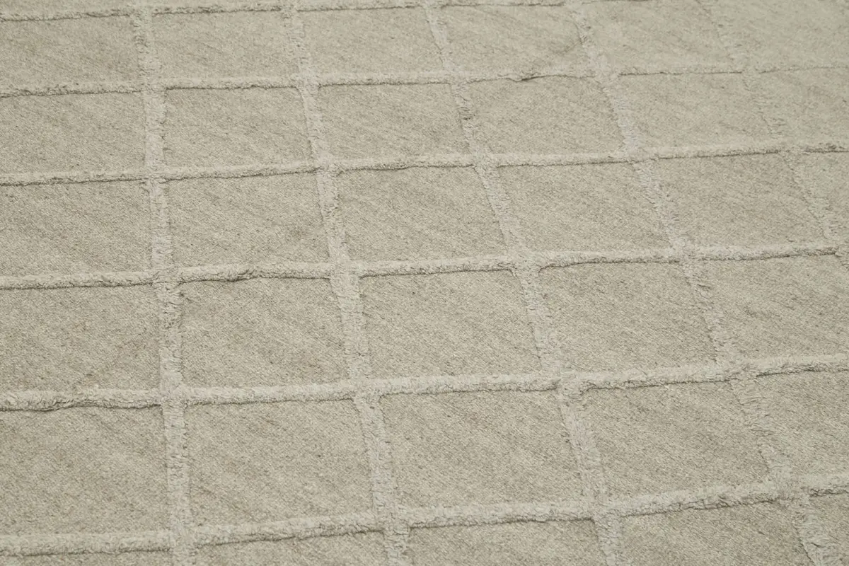 Nepal Kahverengi Pamuk Üzerine Yün El Dokuma Halı-244x305 - Görsel 5