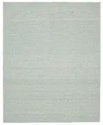 Nepal Mavi Pamuk Üzerine Yün El Dokuma Halı-246x305