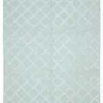 Nepal Mavi Pamuk Üzerine Yün El Dokuma Halı-244x305