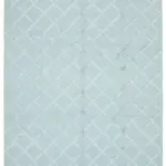 Nepal Mavi Pamuk Üzerine Yün El Dokuma Halı-246x305