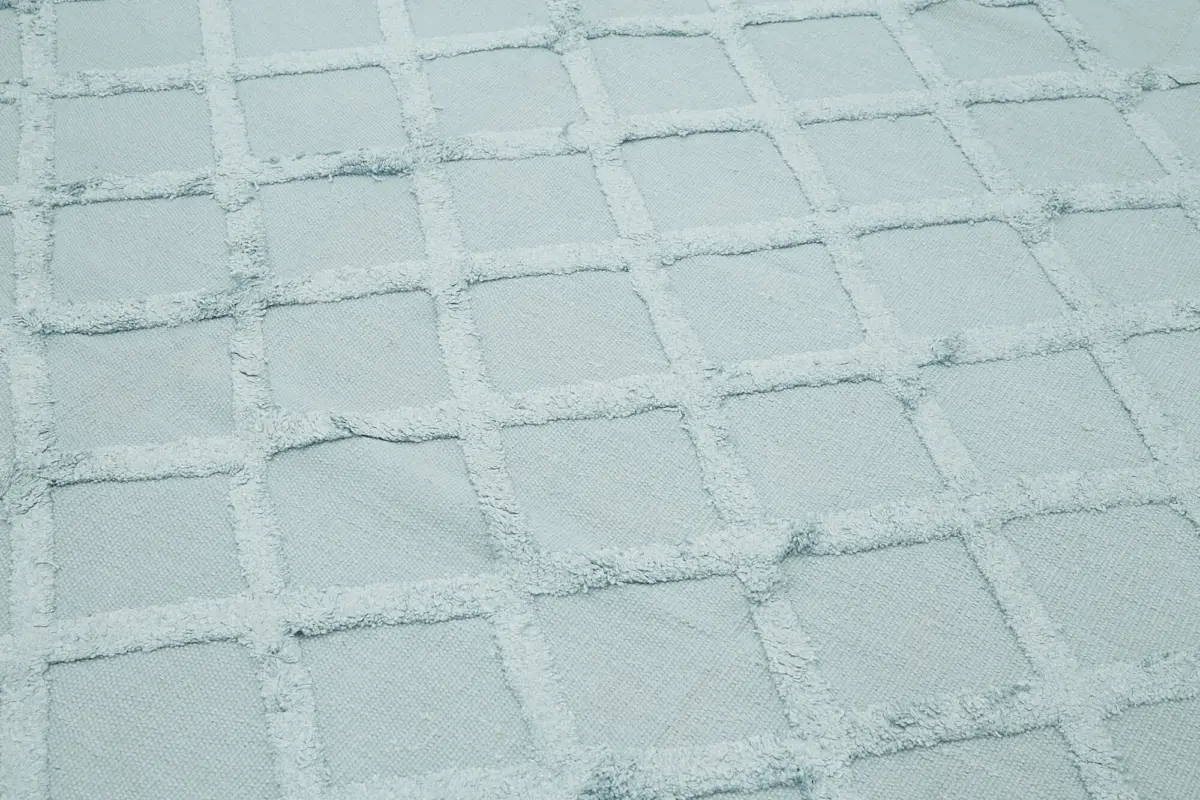 Nepal Mavi Pamuk Üzerine Yün El Dokuma Halı-246x305 - Görsel 5