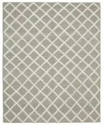 Nepal Bej Pamuk Üzerine Yün El Dokuma Halı-246x305