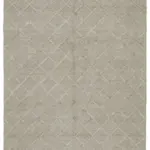 Nepal Kahverengi Pamuk Üzerine Yün El Dokuma Halı-246x305