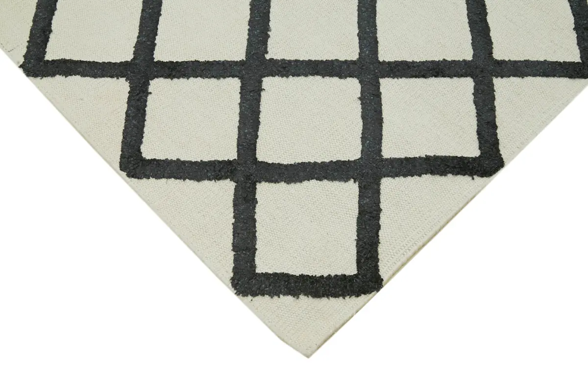 Nepal Bej Pamuk Üzerine Yün El Dokuma Halı-246x305 - Görsel 4