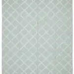 Nepal Mavi Pamuk Üzerine Yün El Dokuma Halı-246x305