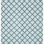 Nepal Mavi Pamuk Üzerine Yün El Dokuma Halı-246x305