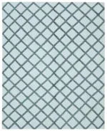 Nepal Mavi Pamuk Üzerine Yün El Dokuma Halı-246x305