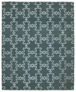 Nepal Gri Pamuk Üzerine Yün El Dokuma Halı-244x305