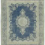 Katar Eskitme Bej Pamuk Üzerine Yün El Dokuma Halı-303x403